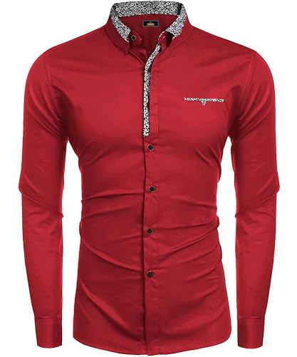 Image of Mens Shirt | Black Cotton Blend Casual | Regular Fit | Full Sleeve | Printed Spread Collar | Solid Plain Style | Summer Office Wear | Stylish Shirt for Men