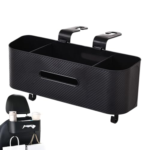 Boîte de rangement pour sièges arrière multifonction avec porte-serviettes