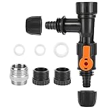 WIOR Water Changer Kit, 3 Pcs Aquarium Water Changer with 2 Faucet Nozzles Connectors Water Changer