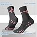 scenicamp 5 Pairs Retro Striped Crew Socks Athletic Cotton Breathable Socks for Women White Gray Pink Yellow Blue