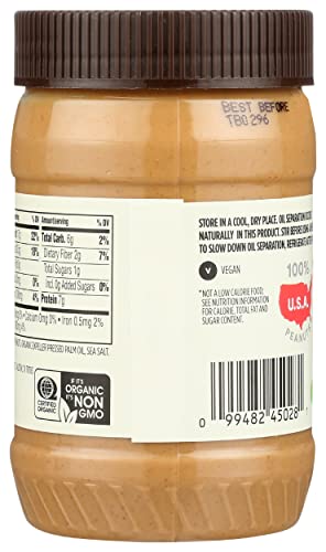 365 By Whole Foods Market, Organic Unsweetened Peanut Butter, 16 Ounce #TOP1