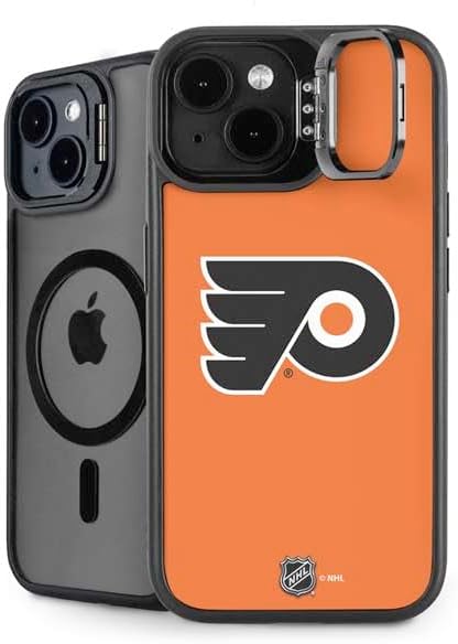 Skinit Kickstand Phone Case Compatible with iPhone 15 - Officially Licensed NHL Philadelphia Flyers Logo Design