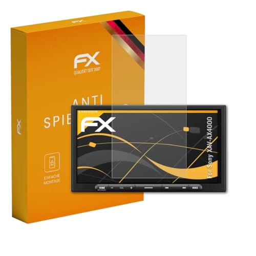 atFoliX Screen Protector compatible with Sony XAV-AX4000 Screen Protection Film, anti-reflective and shock-absorbing FX Protector Film (3X)
