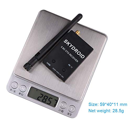 Fpv Receiver 5.8G 150Ch Otg Receiver Uvc Video Vtx 5Dbi Sma Female Plastic For Android Smart Phone Pc Monitor Black #TOP5