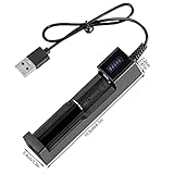 1x Single 18650 USB Smart Battery Charger compatible with Rechargeable Batteries 18650 22650 25500 26650 10440 14500 16340 16650 14650 18350 18500 18650 AA Charger - Image 4