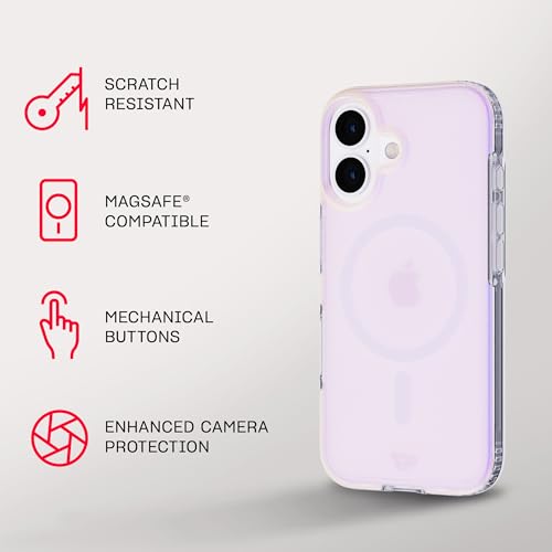 Image of Tech21 EvoArt for iPhone 16 Compatible with MagSafe - Impact Protection Case - in Holographic