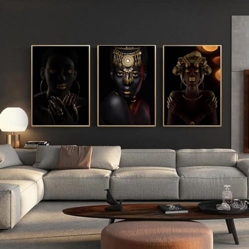 Impressions photos murales noir or et affiches d'art KEBIA 60x90