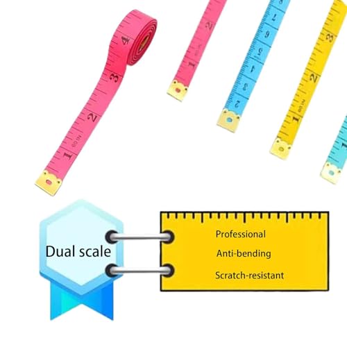 Pack de 5 cintas métricas flexibles para costura miniatura 4