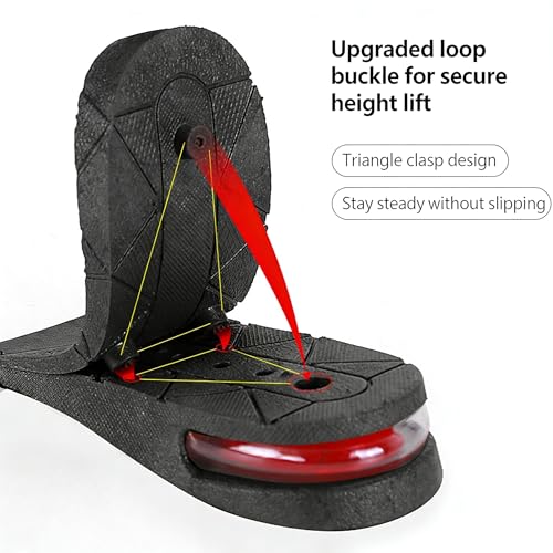 Plantillas invisibles unisex con aumento de altura ajustable 7.5 cm miniatura 2