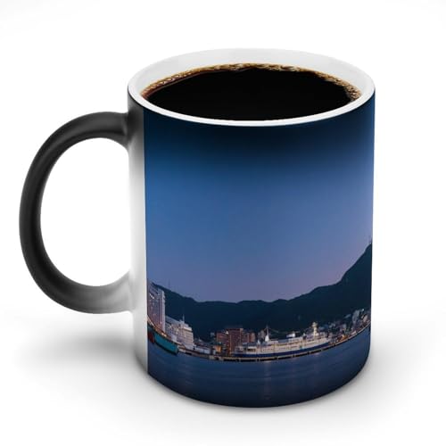 北海道 函館市夜景になる前の街並みマグカップ 変色カップ 魅力的な都市景観 日本の風景写真 コーヒーカップ 高級 おしゃれ 人気 誕生日プレゼント ギフト 贈り物 彼女 妻 友人 家族 愛する人への素敵なプレゼント バレンタインデー 結婚記念日 プレゼント