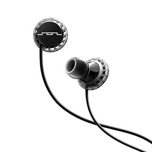 SOL REPUBLIC Relays Sport Wired 3-Button In-Ear Headphones, Apple Compatible, Secure Fit For Workouts, Won't Fall Out, In-Ear Noise Isolation, 4 Ear Tip Sizes, Great For Calls, 1151-31 Black