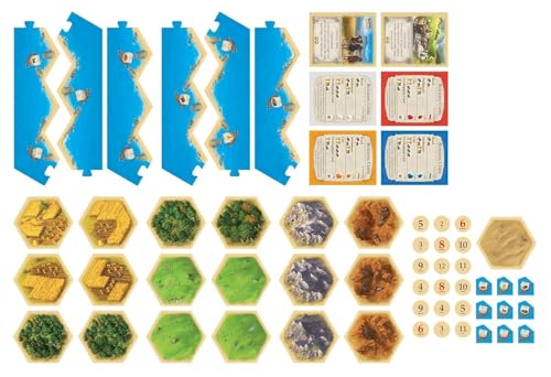 Image of Family Card & Board Game for Adults and Kids Ages 10+, Fun Strategy & Party Game for All Ages, Multi-Players, Perfect for Nights, Travel & Home Entertainment (Cattan Base Game)