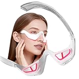 HGHJHVJ Red Light Therapy Eyelift Device, Under Eye Red Light Therapy Massager with Microcurrent, Under Eyes Glasses Treatment Eye Bags Dark Circles Puffiness Wrinkles Fine Lines