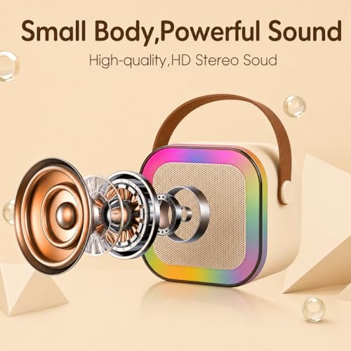 Image of YGM Portable Travel Bluetooth Speaker, 5-6 Hrs Playtime, Party Speaker with Inbuilt Memory Card Slot, USB Slot, Auto-Pairing, Type-C Charging (Multicolor)