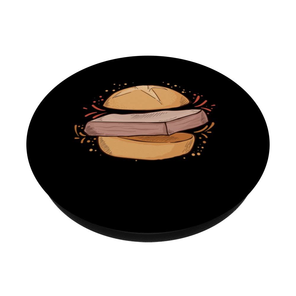 Meatloaf Meatloaf Bun Fan PopSockets Swappable PopGrip, Black - Image 2