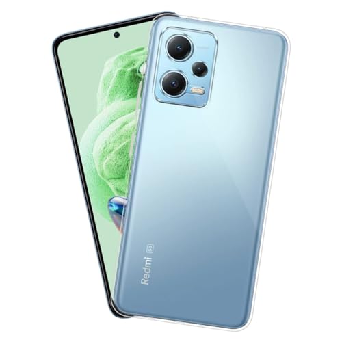 Image of COVERBLACK Rubber Back Cover for MI REDMI Note 12 5G - Transparent
