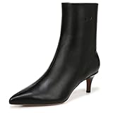 Franco Sarto Womens Anna Western Classic Ankle Boot Black Leather 8 M