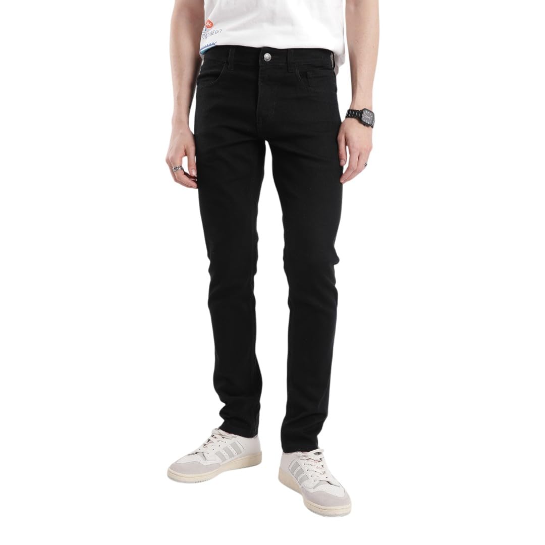 wrogn Men's Cotton Blend Jeans | Solid | Slim Fit-picture-31