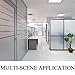 HIDBEA Frosted Window Privacy Film Heat Control UV Blocking, Static Cling Non-Adhesive Reusable Door coverings for Bathroom Home Office (Frosted 35.4 Inch x 8.2 Feet)