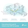 TP-Link Deco WiFi 6 Mesh AX3000Mbps Deco X50(3-Pack), Système WiFi 6 pour Toute la Maison, Couverture de 550㎡, Installation Facile, Contrôle Parental, Compatible avec Toutes Les Box Fibre