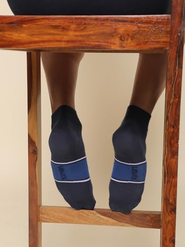 Image of Levi's LS204 Men's Cotton Stretch Ankle Mid Cut Classic Socks (Pack of 3)