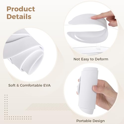 100 Pairs Disposable Pedicure Slippers Bulk,White EVA Flip-Flops Kit,SPA Pedicure Slippers for Adult,Lightweight and Easy to Wear,Ideal for Nail Salons,Hotels,Travel,Home,Party3