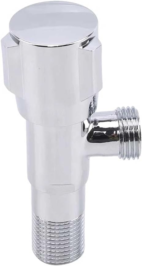 Silver Full Copper Body Thickened Explosion-Proof Triangle Valve Washing Machine Toilet Water Stop Valve Multi-Function Faucet