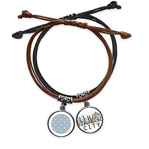 Bracelet corde météo nuage de pluie en cuir Sidi ajustable et ultra résistant