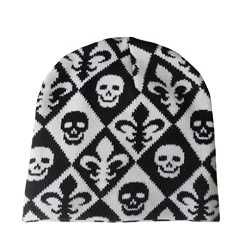 Vintage Slouchy Knit Beanie Hat for Women
