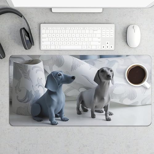 Desk Pad Protector Extendido 24x12 Pulgadas Diseño Perro