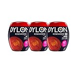 Dylon Waschmaschinenfarbe, 350 g, Rosenholzrot, 3 Stück, rot, 350G