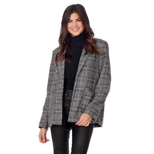 Veste décontractée femme blazer plaid chic coupe tendance