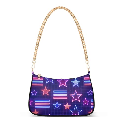 Sac à main vaporwave 4th july stars chaîne bandoulière femme running