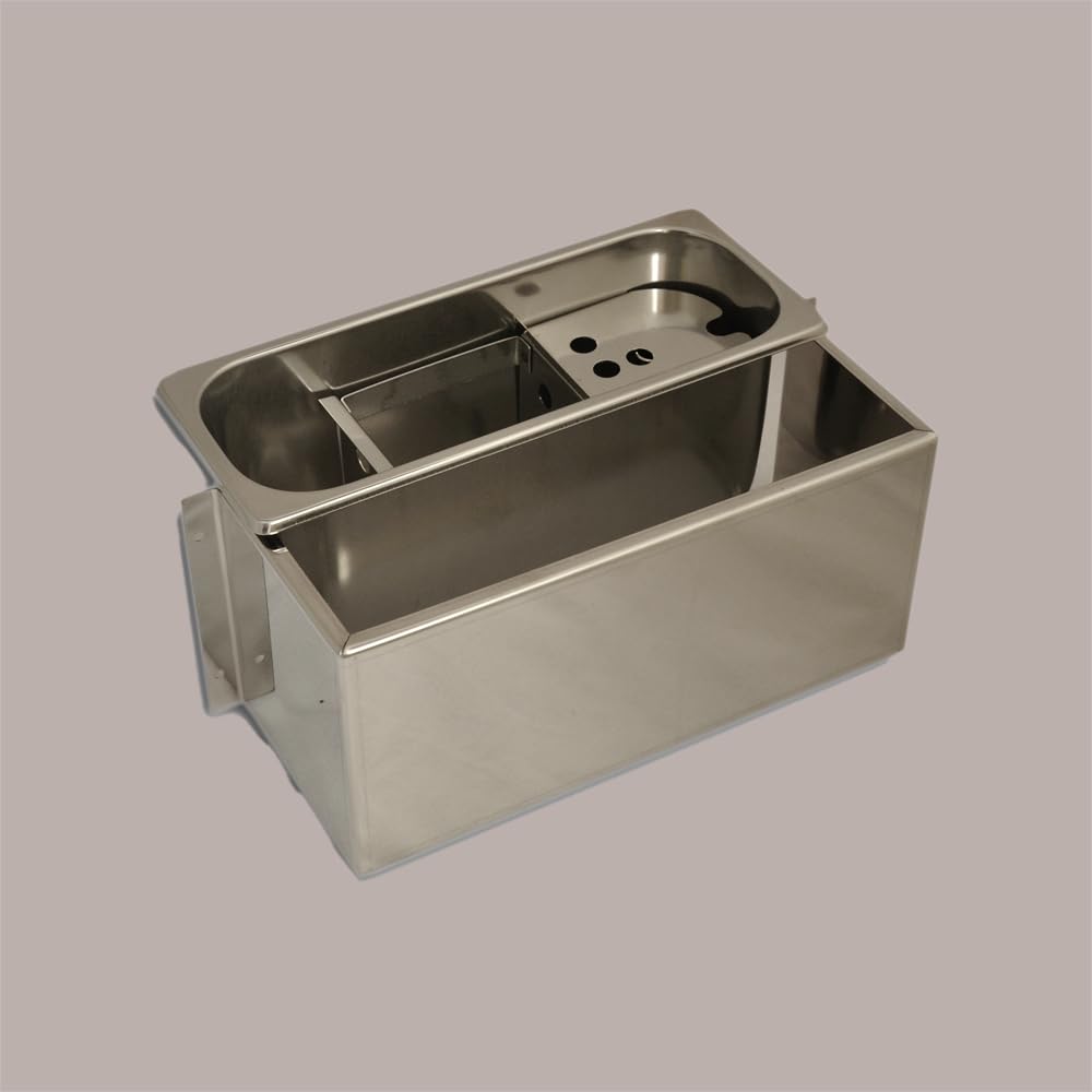 Lucgel Lavaporzionatore Acciaio Inox per Gelaterie 27x11 H12 Cm