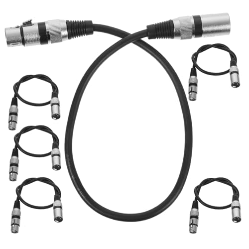 Câble XLR microphone mâle femelle BESTonZON lot de 6 pièces noir pour connectique audio
