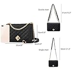 Travistar Crossbody Bags for Women Small Handbags PU Leather Shoulder Bag Purse Evening Bag Quilted Satchels with Chain Strap - Image 3