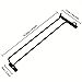 2 Pack Black Wine Glass Rack, 14 Inch Under Cabinet Stemware Holder, Wall Mounted Iron Wine Glass Hanging Rack for Shelf, Kitchen, Bar, Wine Cellar Storage, Organizer, Display