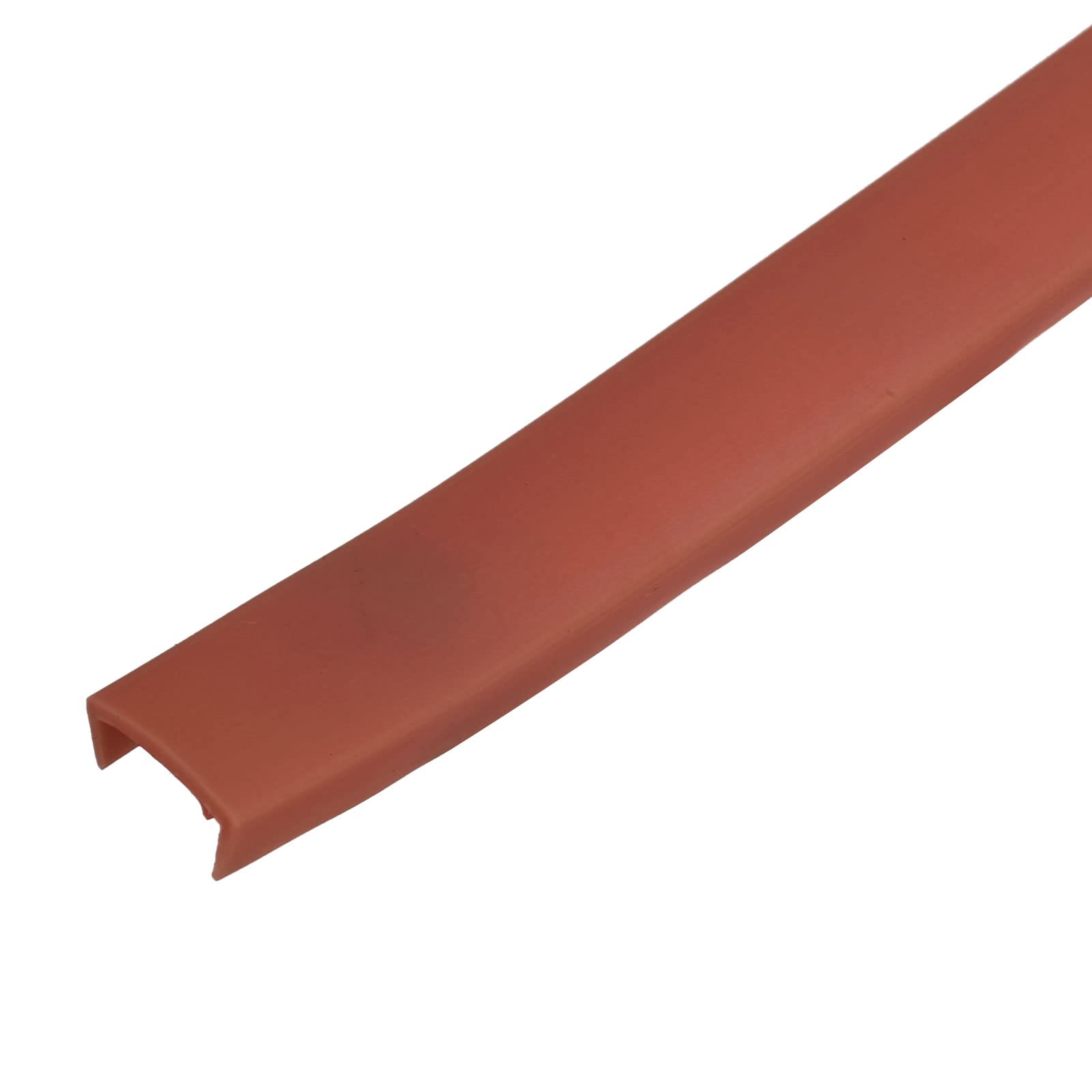 uxcell U Shape Furniture Edge Banding, 2M Self Adhesive Flexible Edging Trim, 4x12mm TPE Edge Guards for Cabinets Furniture Repair Restoration, Brown