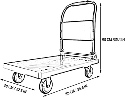 Carretilla plegable de acero resistente para cargas pesadas miniatura 6