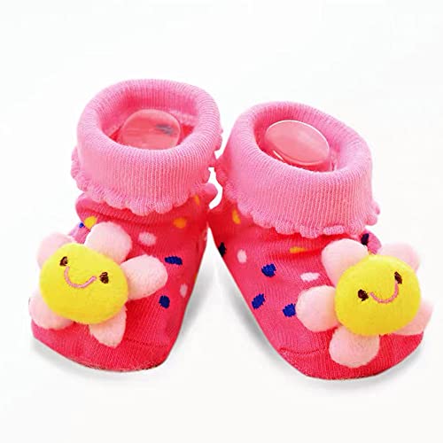 6 pairs Baby 3D Cartoon Anti-Skid Booties Socks Slippers Shoes4