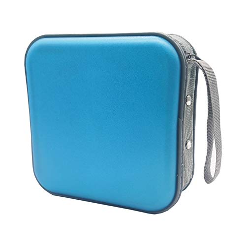Penxina CD Case, 40 Capacity CD DVD Case Wallet Holder Portable Disc VCD