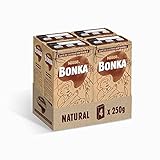 Café de cultivo sostenible Bonka Café Tostado Molido Natural, 250 g - 4 Paquetes