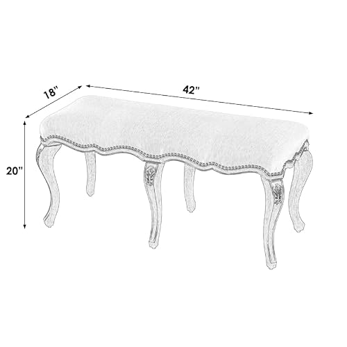 Butler Specialty Company Upholstered 42" W Bench - Cherry Brown #TOP4