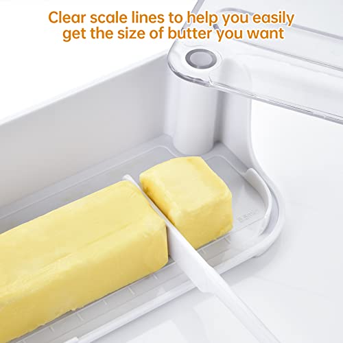 Aceyoon Butter Dish With Transparent Lid, Dishwasher Safe Butter Storage Container, Abs Plastic Butter Dish For Countertop, Butter Dishes With Knife & Butter Stick #TOP2
