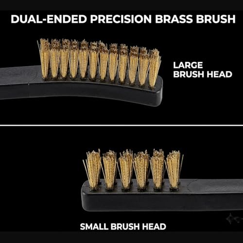 Image of 10Pcs Gun Cleaning Brushes, Double Ended Brass Wire Brush Set