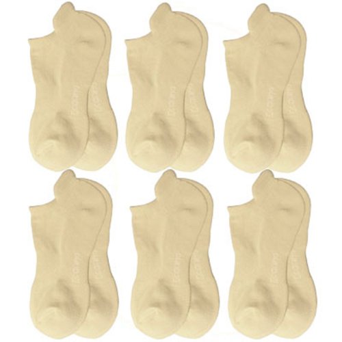 Ecoland Women's Organic Cotton Ankle Socks w/Arch Suport - 6 pk
