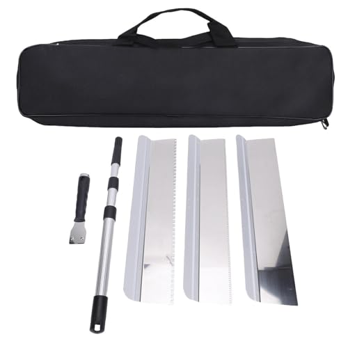 Spacnana 20in Cement Floor Leveling Tool, Replaceable Racks and Adjustable Telescopic Rod 50-100cm, for Self Leveling Floor Paint Cement Mortar Paving