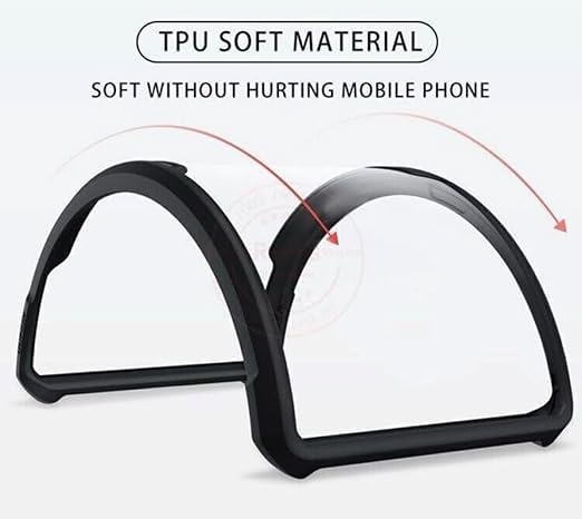 Image of BATCHONE Polycarbonate Shockproof Cover Case Compatible for Redmi 14C 5G 360 Degree Protection /Transparent Back Case (Black Bumper) (Pack of 1)