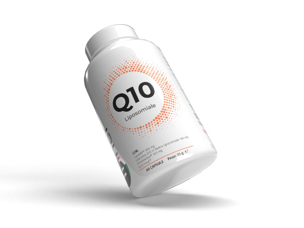 Inner Q10 Liposomiale 60 cps - Integratore Coenzima Q10 ad Alta Biodisponibilità per Azione Antiossidante, Energia Cellulare, Cuore e Performance