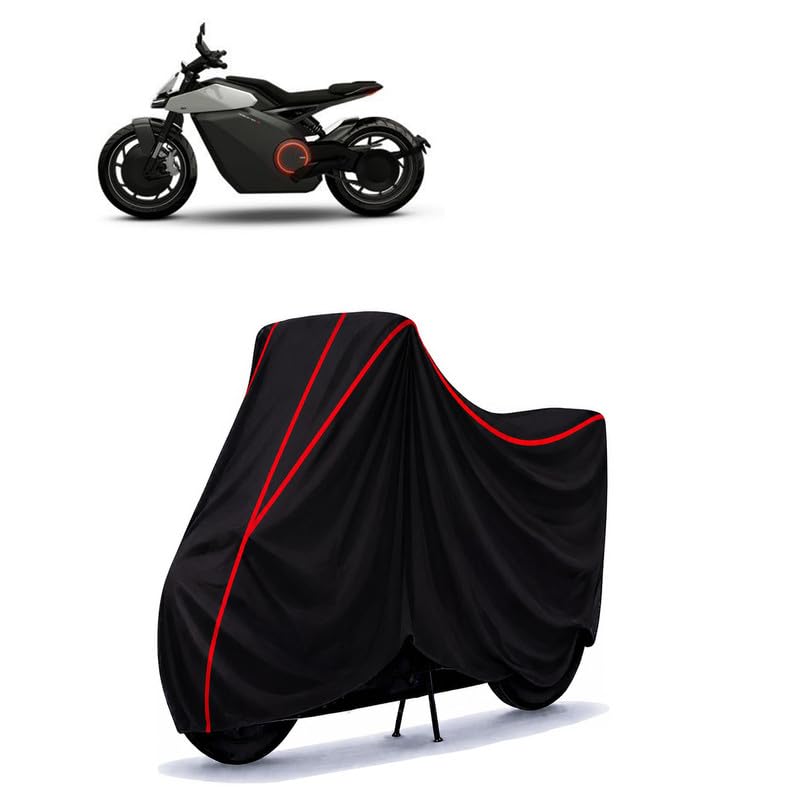 Image of Ola Roadster Electric Water Resistant Bike Cover for All Motorcycles & Rain | Heavy Duty Taffeta Fabric | UV Protection, Dustproof, Scratchproof | All Weather Two Wheeler Cover with Elastic Bottom